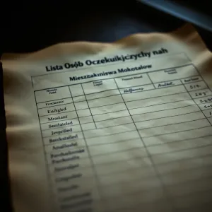 Lista osób oczekujących na mieszkanie komunalne Warszawa Mokotów