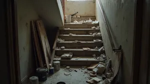 Remont mieszkania a bałagan na klatce schodowej